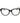 Trussardi Black Acetate Glasses (Frames)