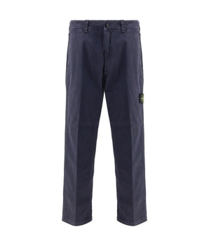 Stone Island Purple Cotton Casual Pants