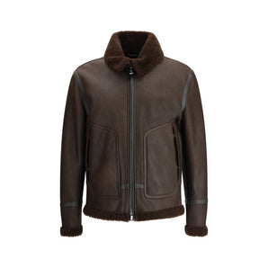 Valstar Brown Leather Biker Jacket