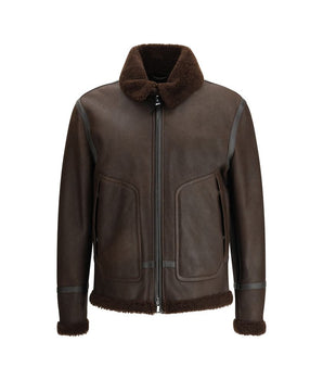 Valstar Brown Leather Biker Jacket