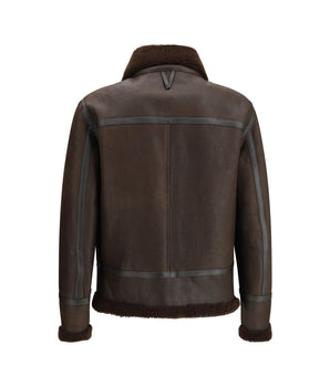 Valstar Brown Leather Biker Jacket