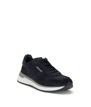 Ferragamo Blue Rubber Athletic Sneakers