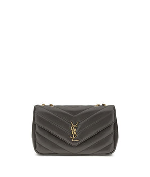 Saint Laurent Gray Calf Leather Bos Taurus Shoulder Bag