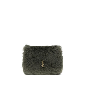 Saint Laurent Green Lamb Ovis Aries Aries Shoulder Bag