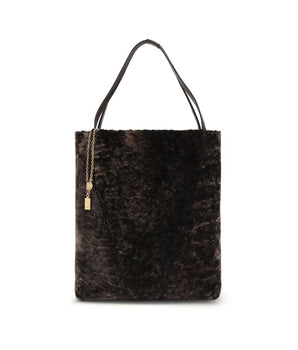 Chloé Large Spin Bag in Soft Shearling