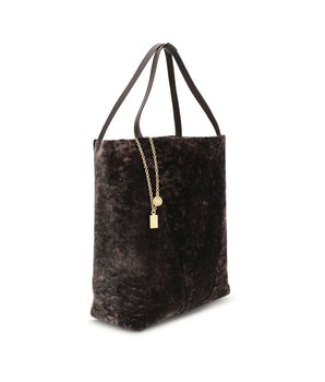 Chloé Large Spin Bag in Soft Shearling