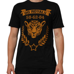 Dolce & Gabbana Black DG Royals Cotton Crew Neck Men T-shirt
