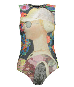 Desigual Green Polyester Bodysuit