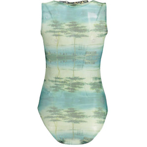 Desigual Green Polyester Bodysuit