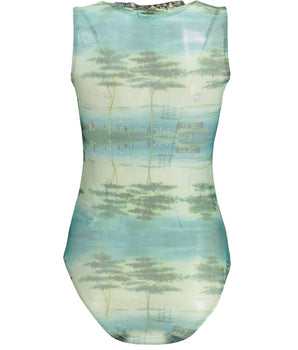 Desigual Green Polyester Bodysuit