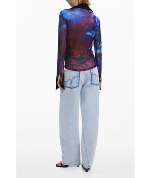 Desigual Black Polyester Shirt