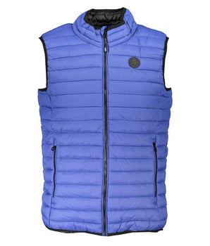 Gianmarco Venturi Blue Polyamide Sleveless Jacket