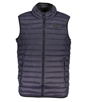 Gianmarco Venturi Blue Polyamide Sleveless Jacket