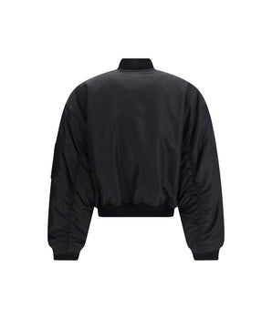 Balenciaga Black Polyamide Bomber