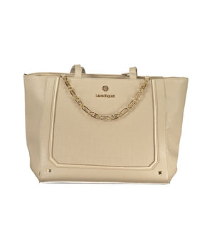 Laura Biagiotti Beige PVC Women Handbag