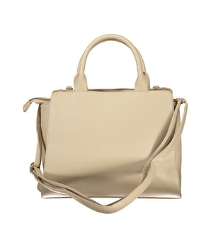 Laura Biagiotti Beige PVC Women Handbag