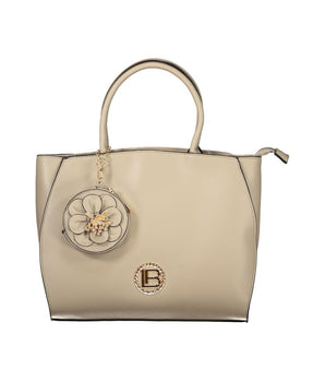 Laura Biagiotti Beige PVC Women Handbag
