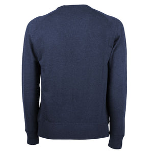 Emilio Romanelli Blue Cashmere Men Sweater