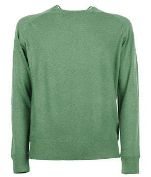 Emilio Romanelli Green Cashmere Men Sweater