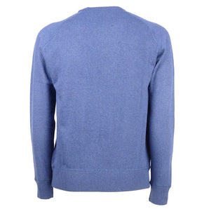Emilio Romanelli Blue Cashmere Men Sweater