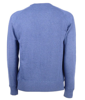 Emilio Romanelli Blue Cashmere Men Sweater