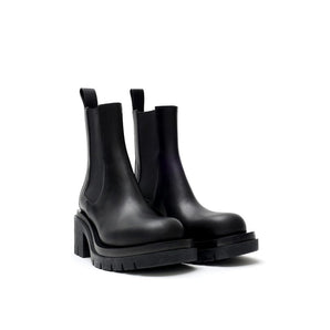 Bottega Veneta Black Leather Ankle Boots