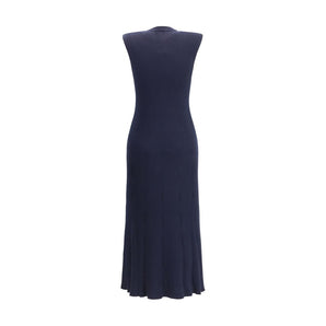 SA SU PHI Blue Cashmere Casual Dress