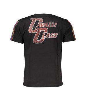 Cavalli Class Black Cotton T-Shirt