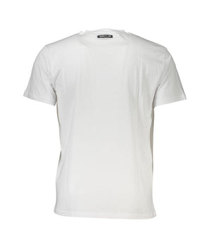 Cavalli Class White Cotton T-Shirt