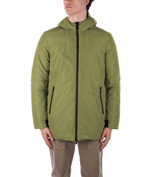 Suns Green Polyester Jackets & Coat