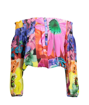 Desigual Pink Viscose T-Shirt