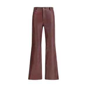 Chloé Flared lambskin leather trousers