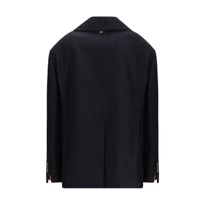 Thom Browne Blue Fabric Coat