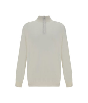 Brunello Cucinelli White Cashmere Cashmere Sweater