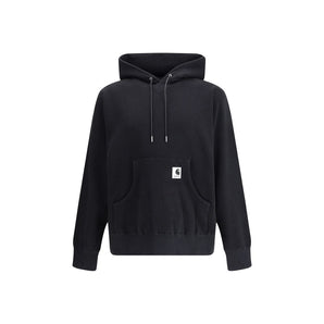 Sacai Black Cotton Sweatshirt