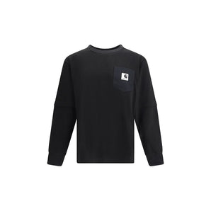 Sacai Black Cotton T-Shirt