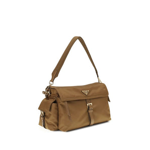 Prada Brown Recycled Polyamide Shoulder Bag