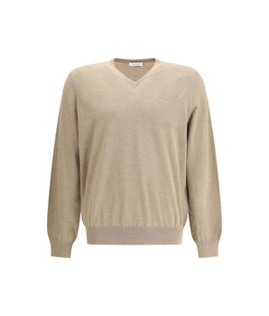 Ferragamo Beige Fleece Wool Sweatshirt