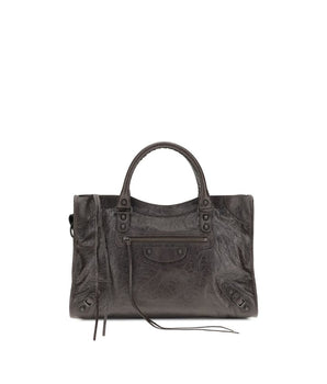 Balenciaga Brown Calf Leather Bos Taurus Shoulder Bag