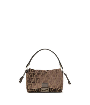 Fendi Brown Viscose Shoulder Bag