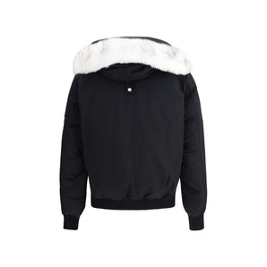 Moose Knuckles Black Cotton Bomber