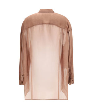 Darkpark Bordeaux Silk Blouse