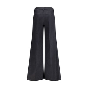 Darkpark Black Polyester Flared Pants
