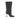 Amina Muaddi Black Calfskin High Heel Boots