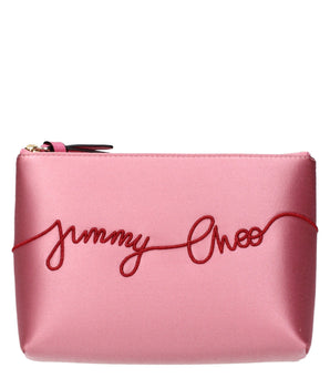 Jimmy Choo Pink Satin Clutch Bag