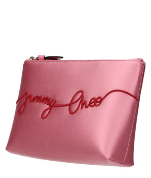 Jimmy Choo Pink Satin Clutch Bag