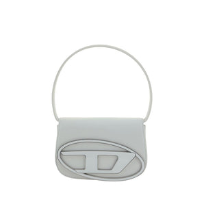 Diesel White Calf Leather Bos Taurus Shoulder Bag