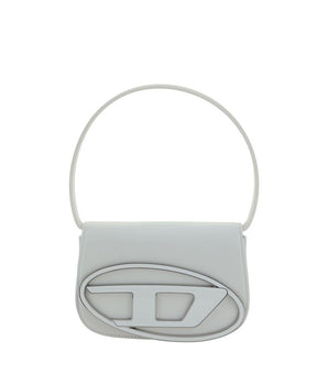 Diesel White Calf Leather Bos Taurus Shoulder Bag