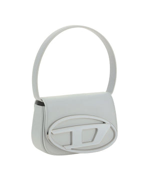Diesel White Calf Leather Bos Taurus Shoulder Bag