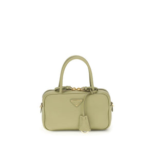 Prada Green Calf Leather Bos Taurus Handbag